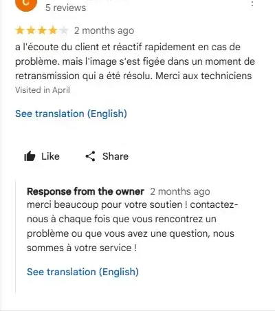 5 étoiles pour abonnement IPTV fiable et sans coupure